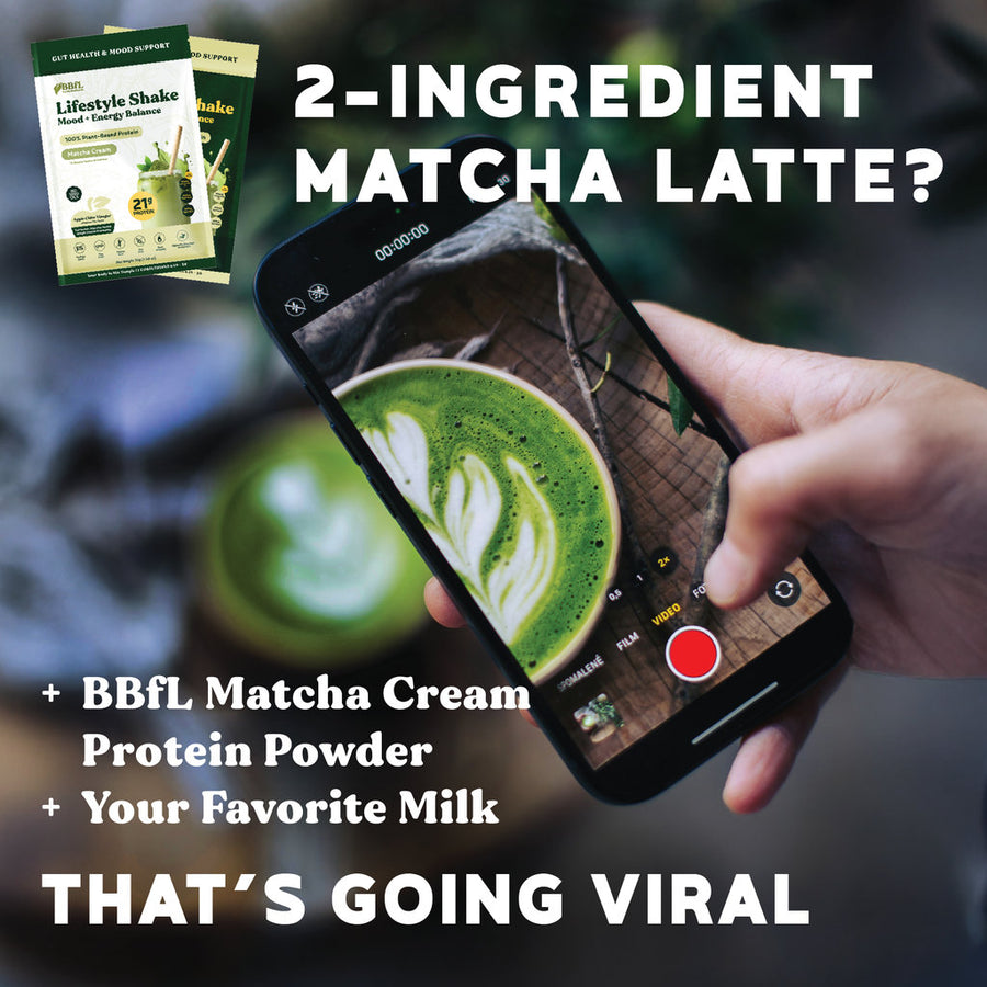 BBfL Plant-Based Matcha Cream Lifestyle Shake Mix