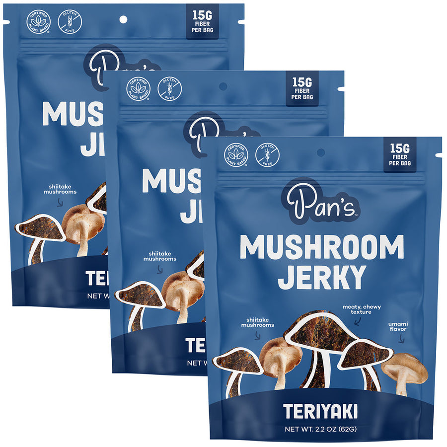 Teriyaki Mushroom Jerky (3-Pack)