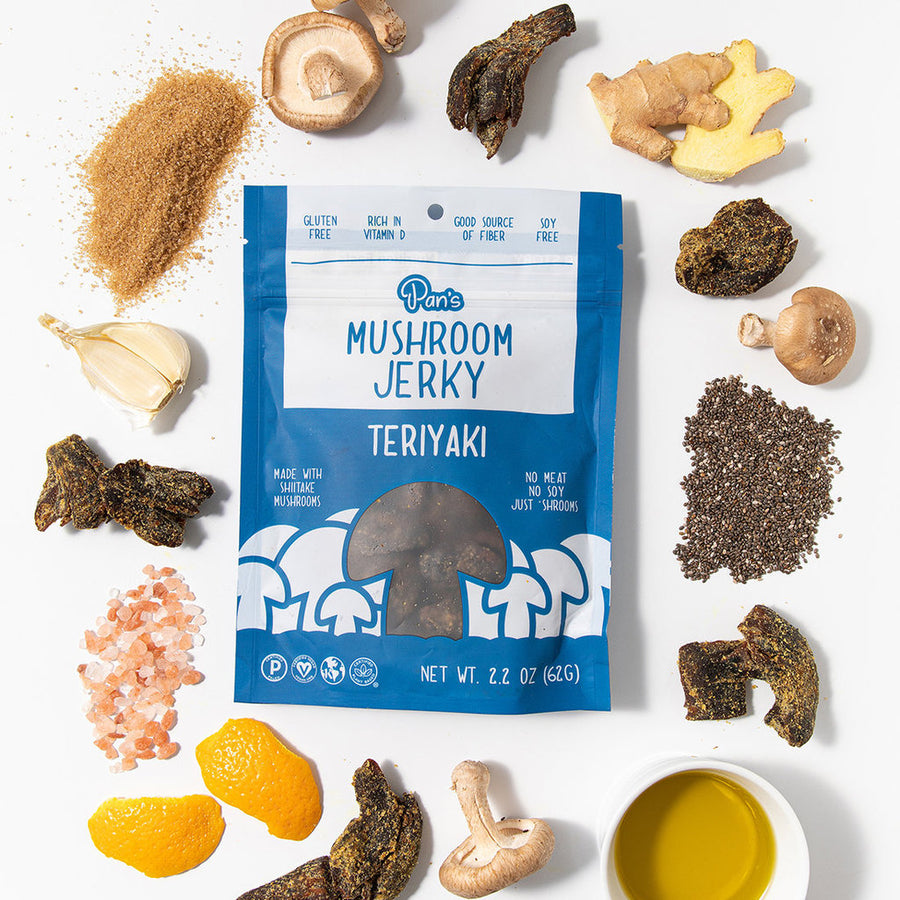 Teriyaki Mushroom Jerky (3-Pack)