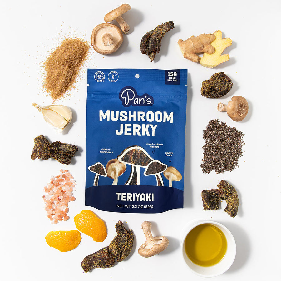 Teriyaki Mushroom Jerky (3-Pack)