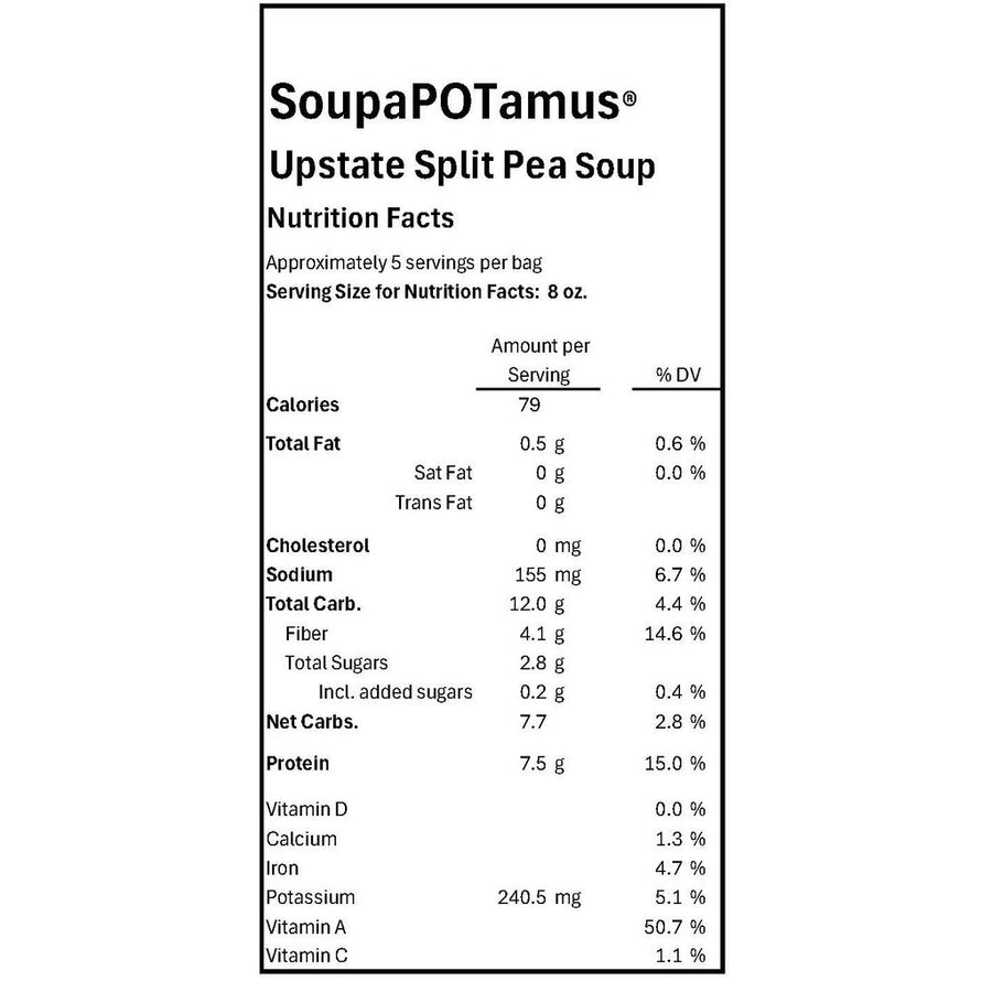 Split Pea Dehydrated Soup - Gluten Free (Pack)
