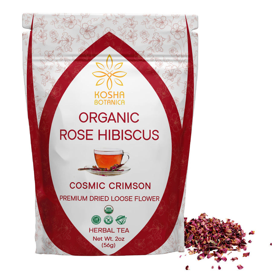 Organic Rose & Hibiscus Loose Leaf Herbal Tea