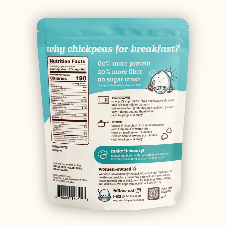 ChiChi ChickPea Hot Cereal - Original (4-Pack)