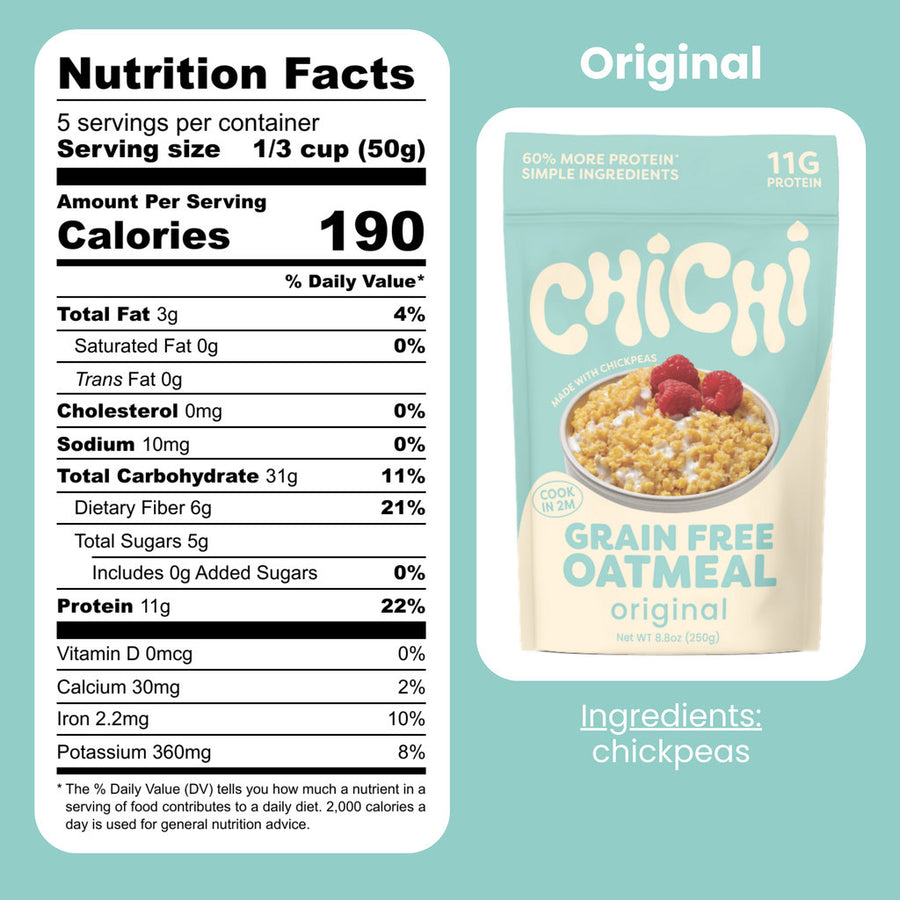 ChiChi ChickPea Hot Cereal - Original (4-Pack)
