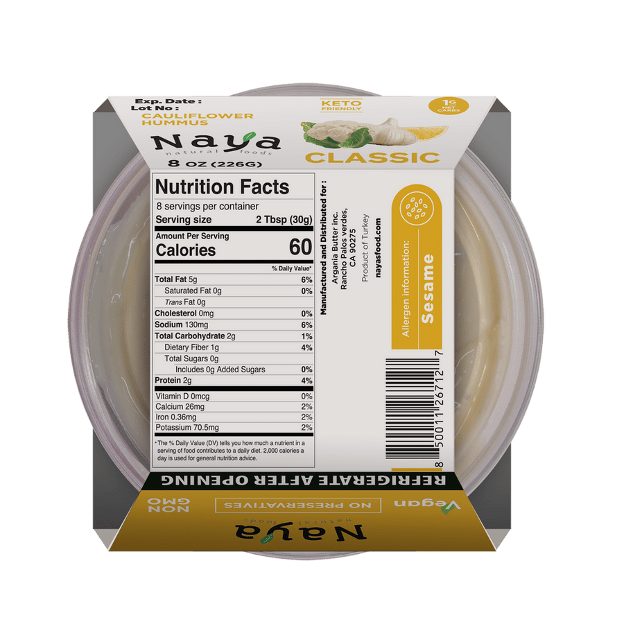 Cauliflower Hummus Sampler (4-Pack)