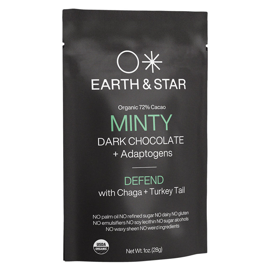 Minty Adaptogenic Dark Chocolate for Immunity (12-Pack)