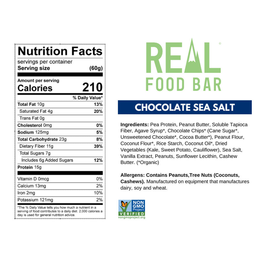 Real Food Bar Protein Bar Variety Pack (12-Pack)