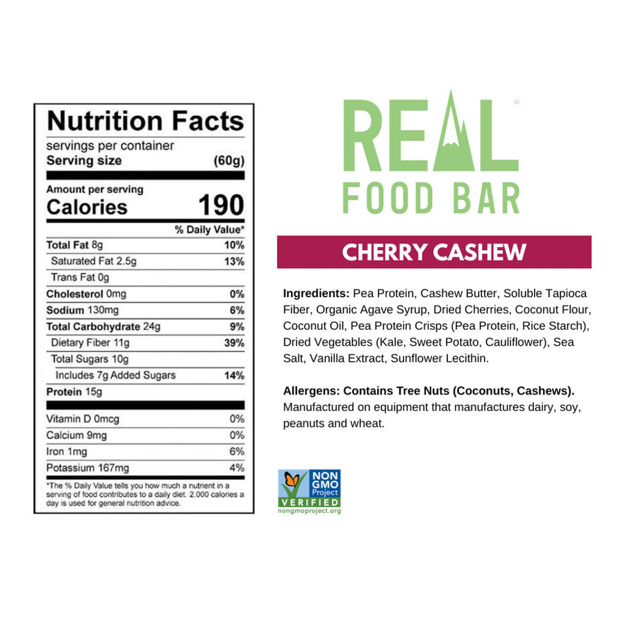 Real Food Bar Protein Bar Variety Pack (12-Pack)