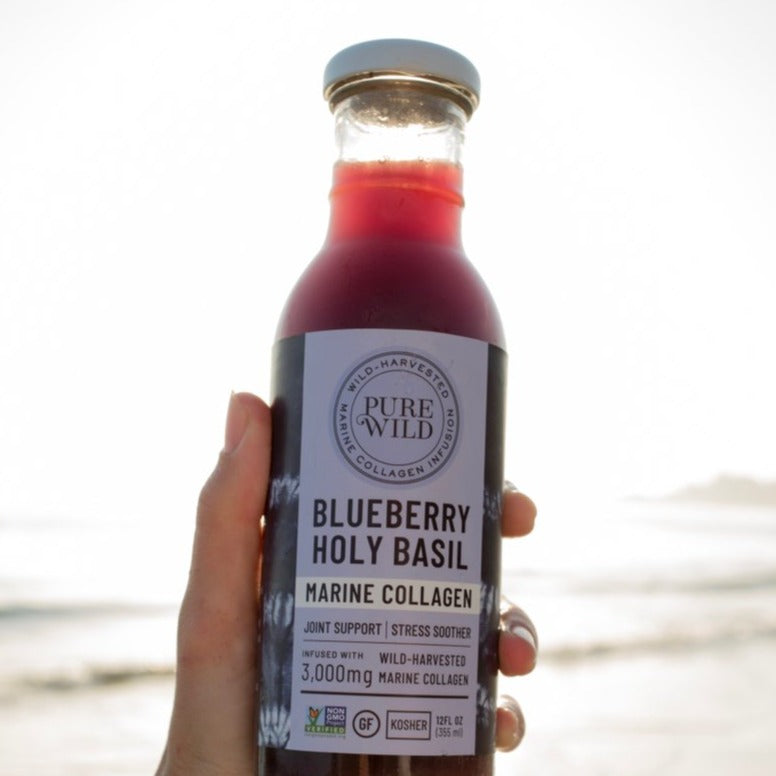 Blueberry Holy Basil Marine Collagen Drink (12-Pack)