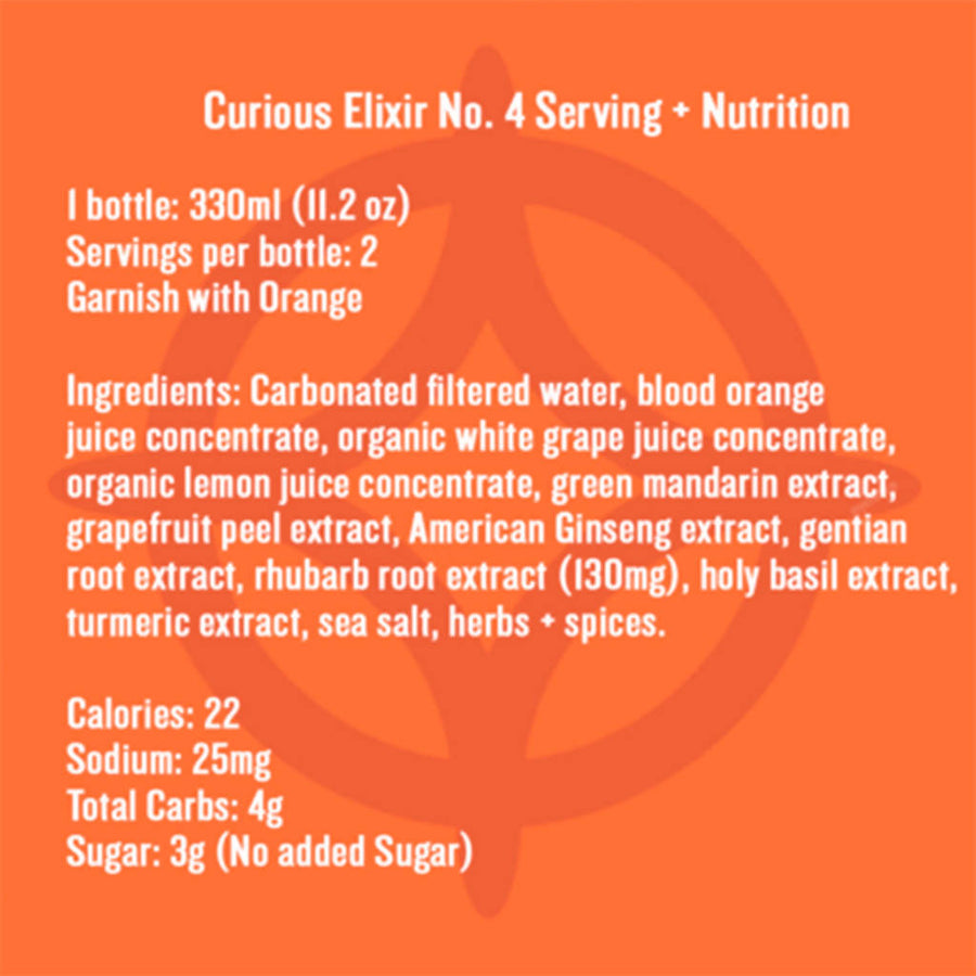 Curious Elixir No. 4 - Aperol Spritz Mocktail (Pack)