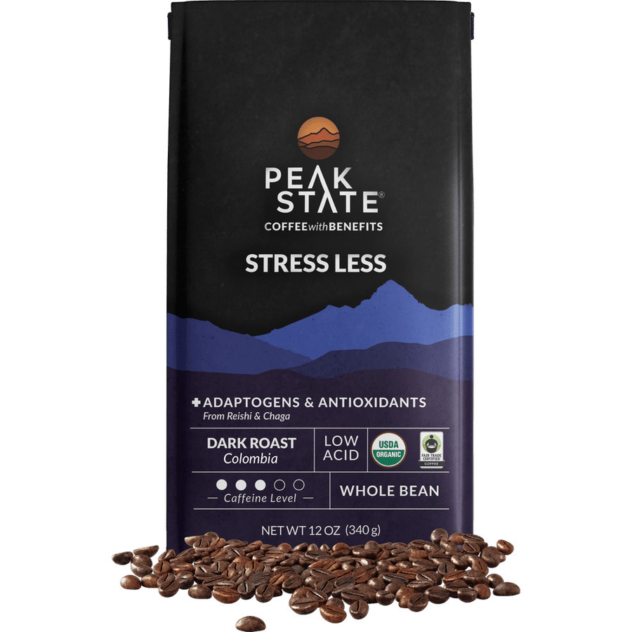 STRESS LESS Dark Roast Whole Bean Coffee (Pack)