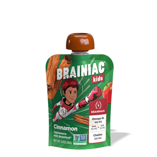 Omega-3 Brain Health Applesauce - Cinnamon (20 Pouches)