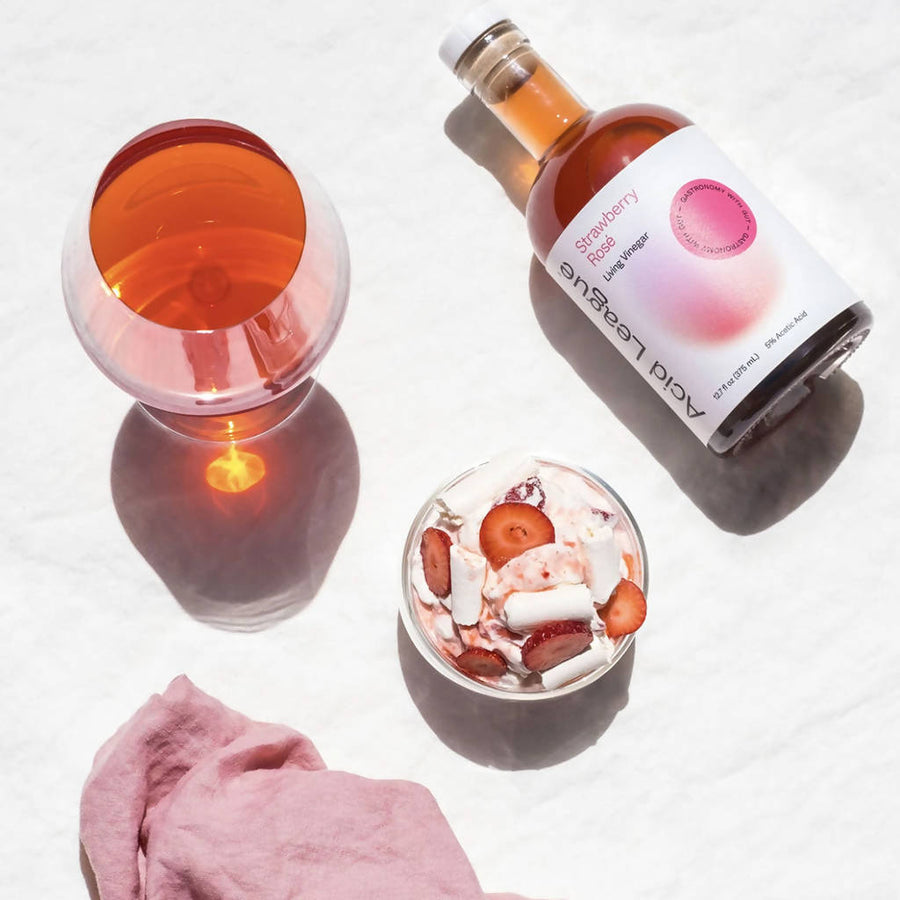 Strawberry Rosé Living Vinegar (Pack)