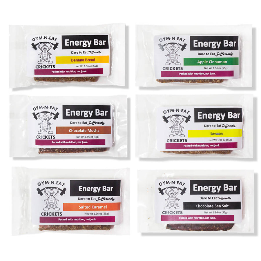 Cricket Powder Energy Bar Variety Pack (6-Pack)