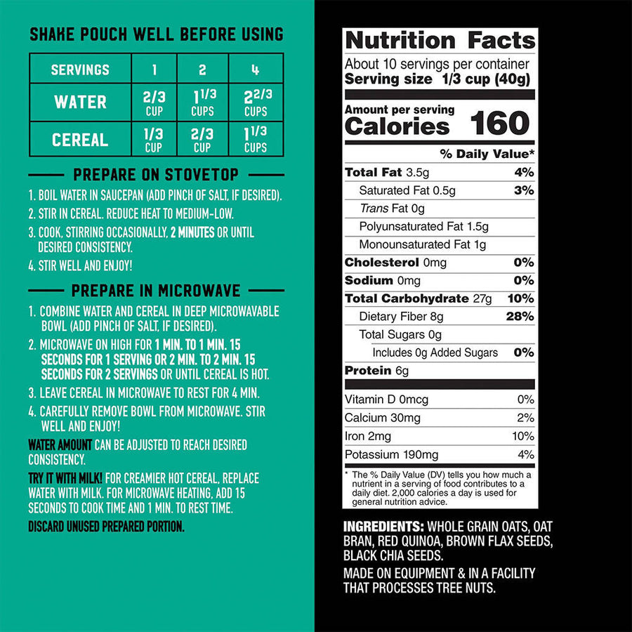 Hearty Grains and Seeds Instant Oatmeal Multi-Pack (2-Pack)