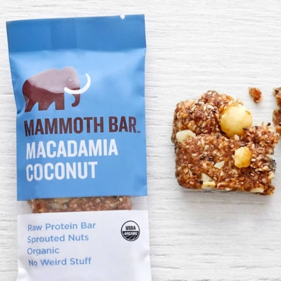 Mammoth Bar - Organic Protein Macadamia Coconut (10-Pack)
