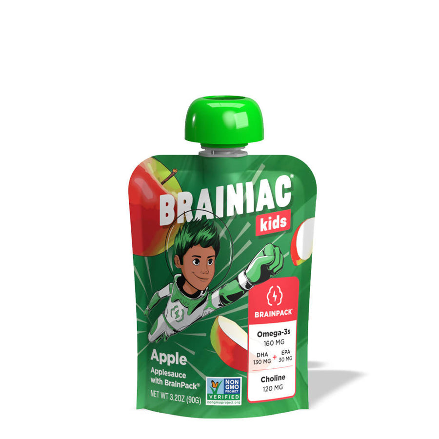 Omega-3 Brain Health Applesauce - Apple (20 Pouches)