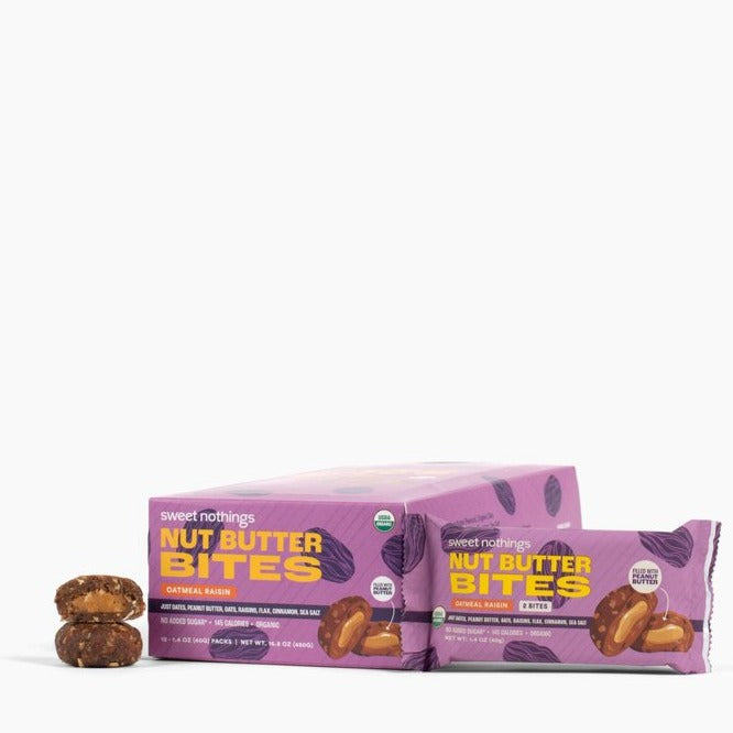 Oatmeal Raisin & Peanut Butter Nut Butter Bites (12-Pack)
