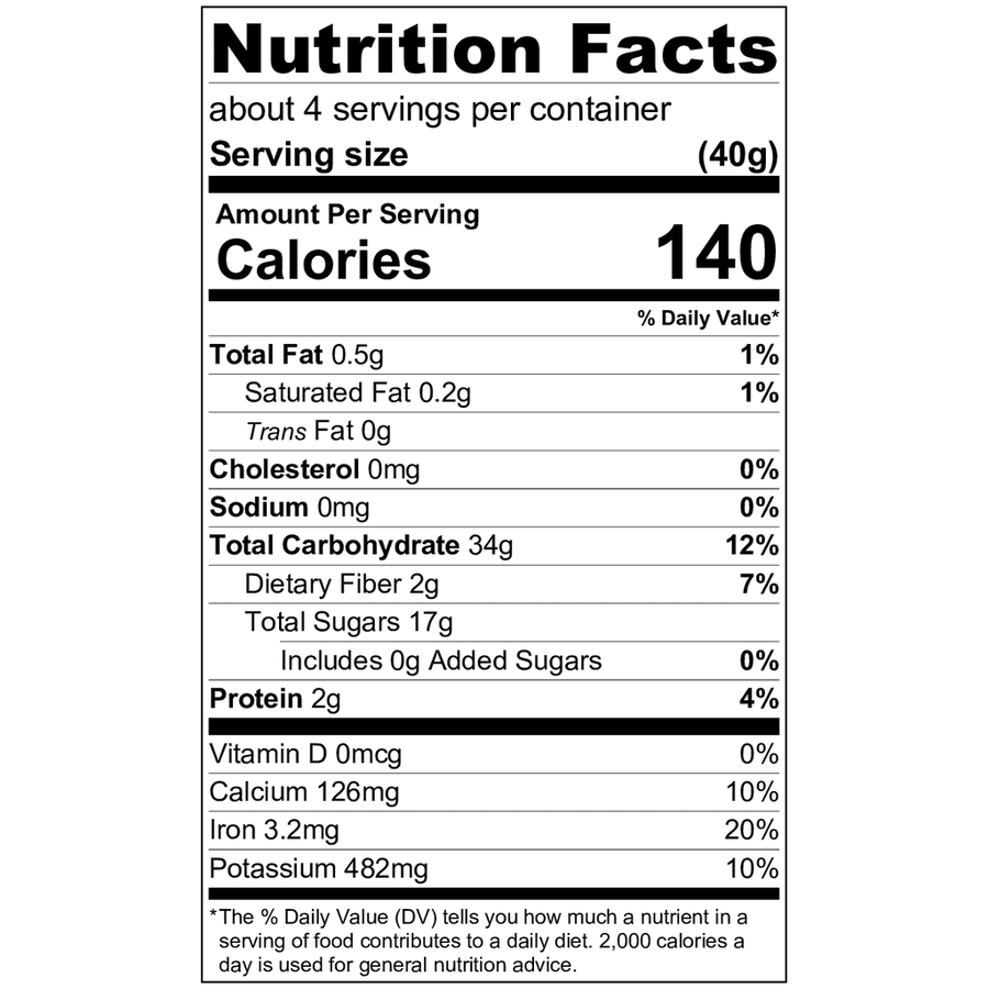 Dried White Mulberries 5.3oz