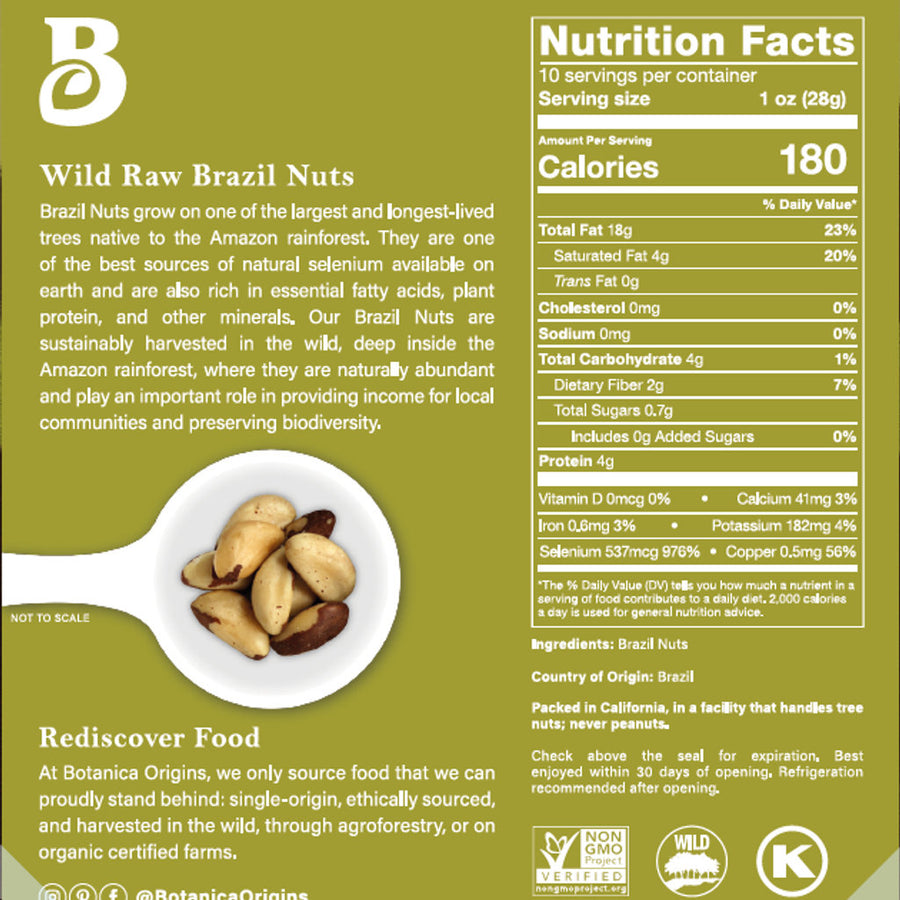 Wild Raw Brazil Nuts (Pack)