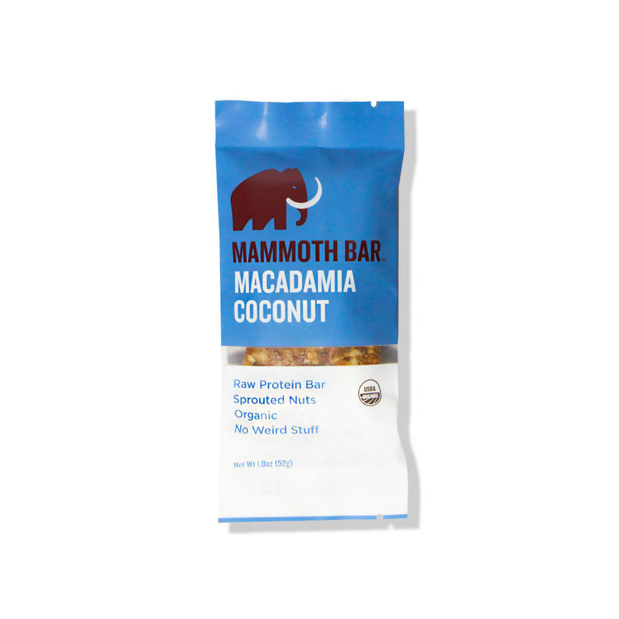Mammoth Bar - Organic Protein Macadamia Coconut (10-Pack)