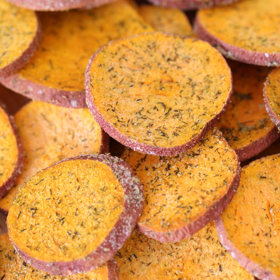 Dill and Garlic Sweetpotato Slices (8 oz pouch)