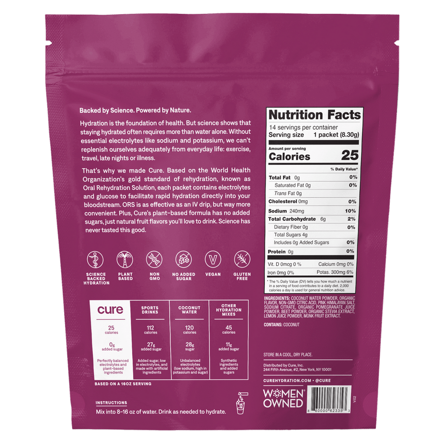 Berry Pomegranate Hydrating drink Mix (14 Servings)