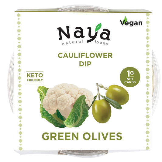 Keto Cauliflower Hummus - Green Olive (4-Pack)