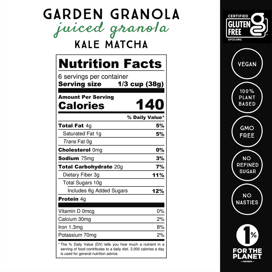 Garden Granola Kale Matcha (8oz)