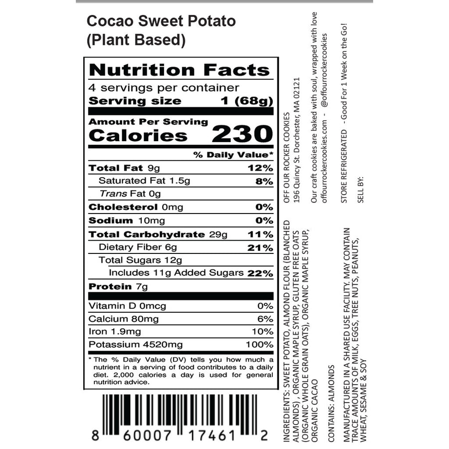 Sweet Potato Chocolate Cookies "Sweet Chocomotion" (Pack)