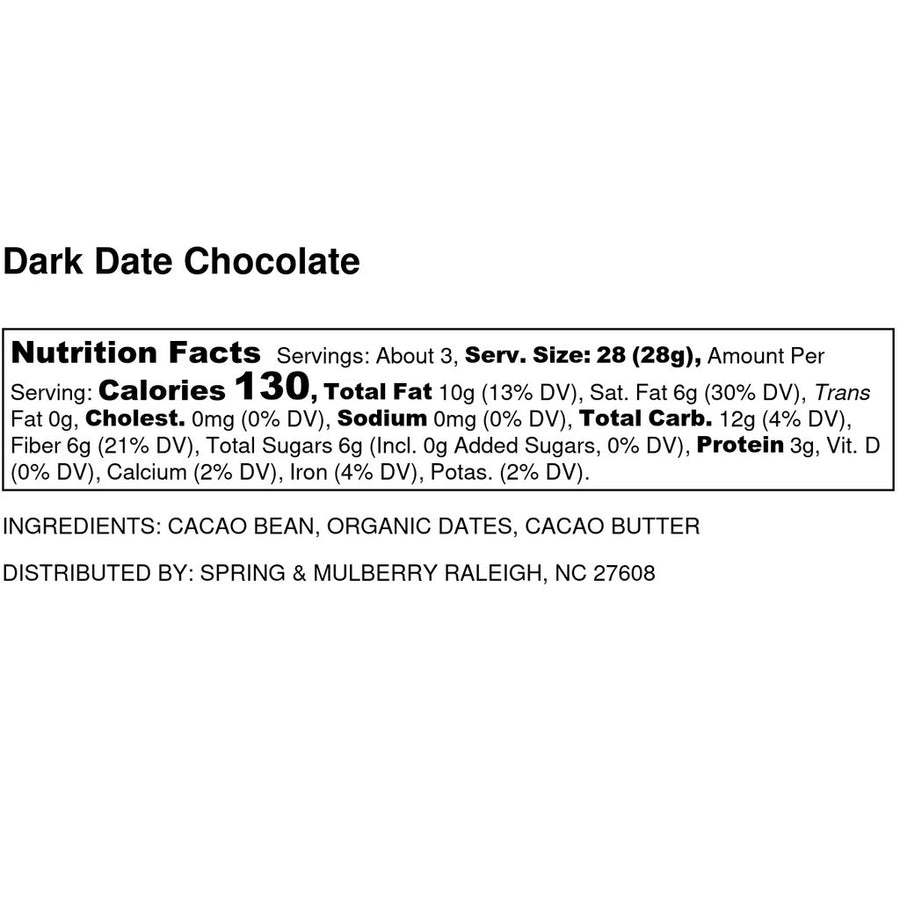 Date-Sweetened Pure Dark Chocolate