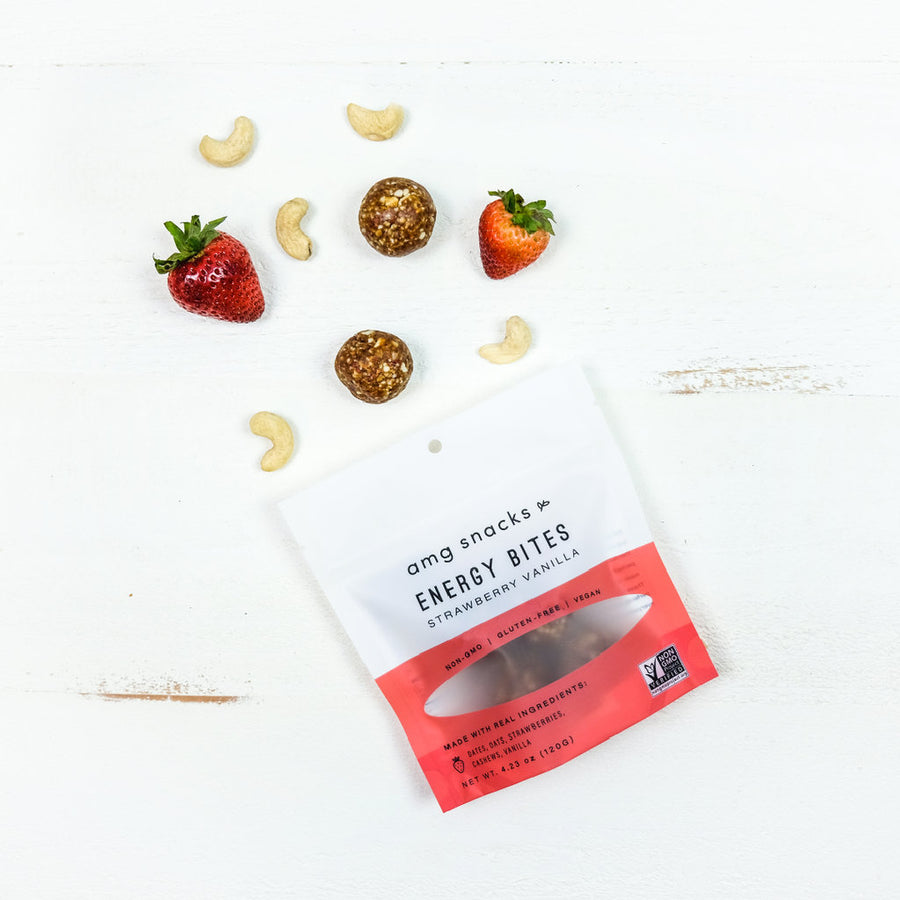 Strawberry Vanilla Energy Bites (Pack)