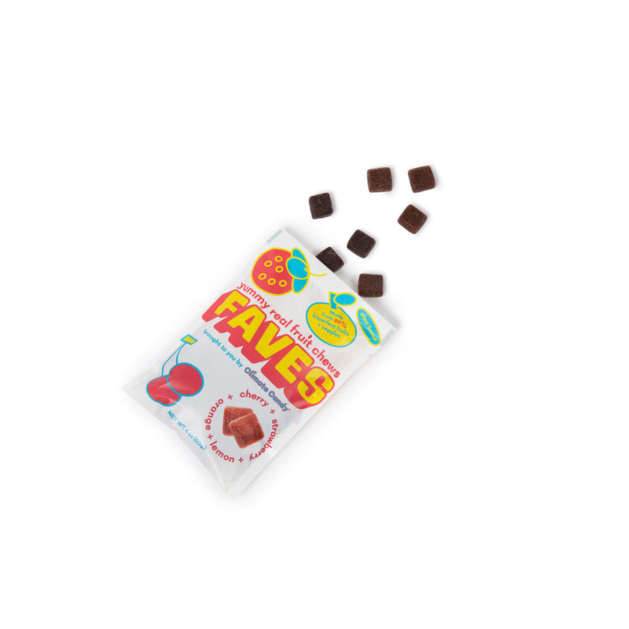 FAVES Cherry + Strawberry Real Fruit Chews (12-Pack)