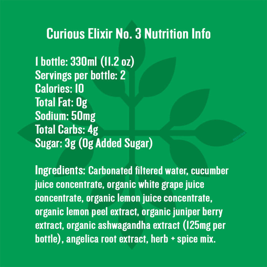 Curious Elixir No. 3 - Cucumber Collins Mocktail (Pack)