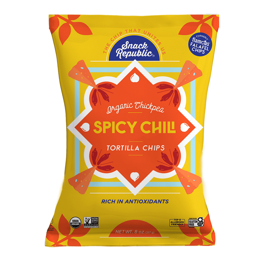 Organic Chickpea Spicy Chili Tortilla Chips (12-Pack)